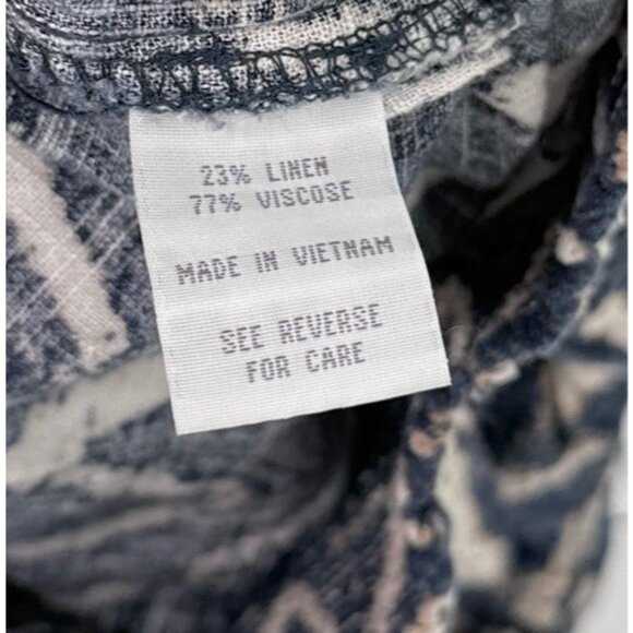 Cali 1850‎ Linen Blend Pockets Pull On Pants S Beach Bohemian Festival Preppy - Picture 10 of 11